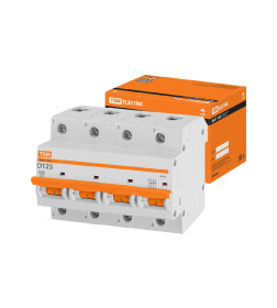 Выключатель автоматический ВА47-100 4Р 125А 10кА х-ка D TDM SQ0207-0096