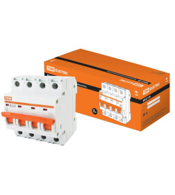 Выключатель автоматический ВА47-29 4Р 25А 4,5кА х-ка В TDM SQ0206-0060