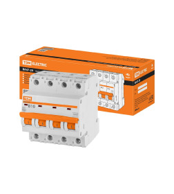 Выключатель автоматический ВА47-29 4Р 10А 4,5кА х-ка В TDM SQ0206-0056