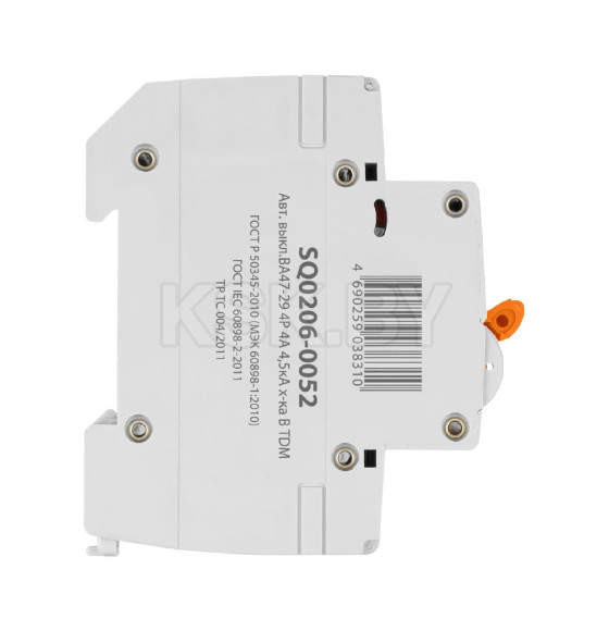 Выключатель автоматический ВА47-29 4Р 4А 4,5кА х-ка В TDM SQ0206-0052 (SQ0206-0052) 