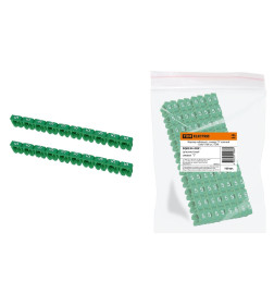 Маркер наборный - символ "5" зеленый 6 мм2 (100 шт.) TDM SQ0534-0051