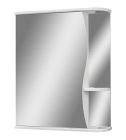 Шкаф- зеркало Айсберг Волна 1-55 см. левый DA1032HZ