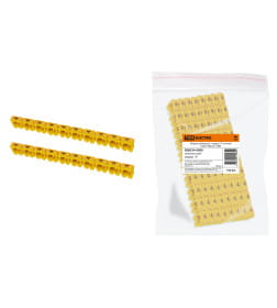 Маркер наборный - символ "4" желтый 6 мм2 (100 шт.) TDM SQ0534-0050