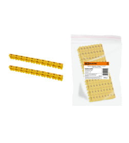 Маркер наборный - символ "4" желтый 4 мм2 (100 шт.) TDM SQ0534-0035