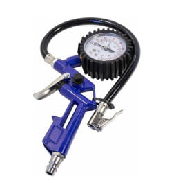 Пистолет для подкачки шин с аналоговым манометром и шлангом RockFORCE