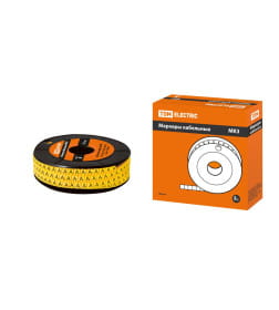 Маркер кабельный МК3 - 6 мм символ "А" (ролл 350 шт.) TDM SQ0511-0061