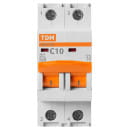 Выключатель автоматический ВА47-29 2Р 10А 4,5кА х-ка С TDM SQ0206-0091 (SQ0206-0091) 