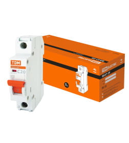 Выключатель автоматический ВА47-29 1Р 20А 4,5кА х-ка С TDM SQ0206-0075