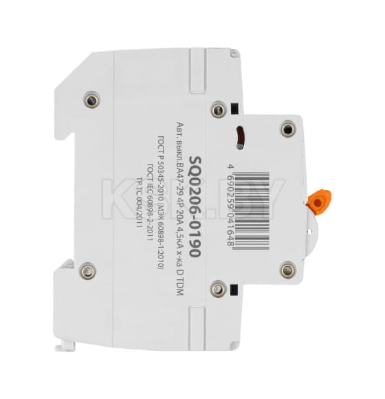 Выключатель автоматический ВА47-29 4Р 20А 4,5кА х-ка D TDM SQ0206-0190 (SQ0206-0190) 