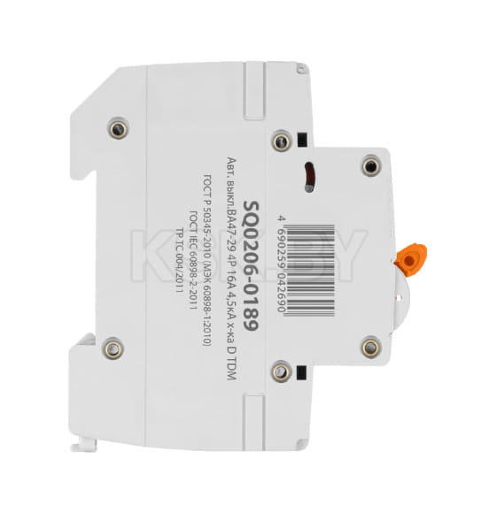 Выключатель автоматический ВА47-29 4Р 16А 4,5кА х-ка D TDM SQ0206-0189 (SQ0206-0189) 