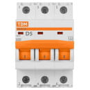 Выключатель автоматический ВА47-29 3Р 5А 4,5кА х-ка D TDM SQ0206-0168 (SQ0206-0168) 