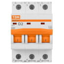 Выключатель автоматический ВА47-29 3Р 2А 4,5кА х-ка D TDM SQ0206-0165 (SQ0206-0165) 
