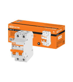 Выключатель автоматический ВА47-29 2Р 4А 4,5кА х-ка D TDM SQ0206-0151