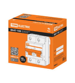 Выключатель автоматический ВА47-100 2Р 35А 10кА х-ка С TDM SQ0207-0061