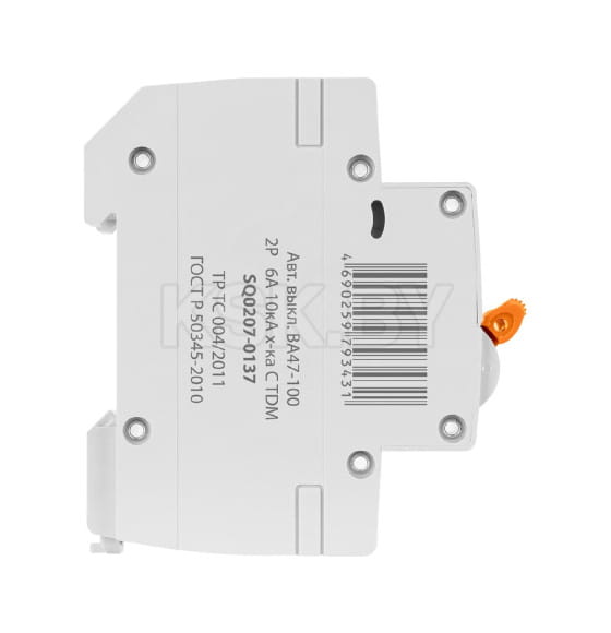 Выключатель автоматический ВА47-100 2Р 6А 10кА х-ка С TDM SQ0207-0137 (SQ0207-0137) 