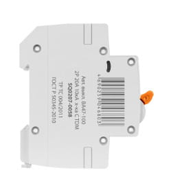 Выключатель автоматический ВА47-100 2Р 20А 10кА х-ка С TDM SQ0207-0058