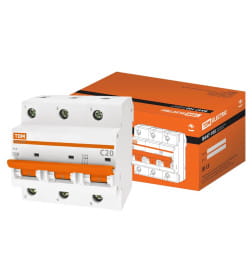 Выключатель автоматический ВА47-100 3Р 20А 10кА х-ка С TDM SQ0207-0069
