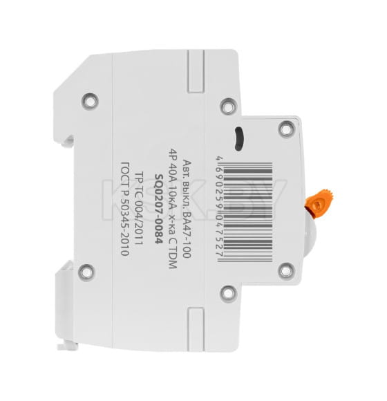 Выключатель автоматический ВА47-100 4Р 40А 10кА х-ка С TDM SQ0207-0084 (SQ0207-0084) 