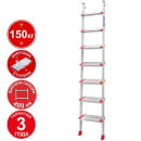 Лестница алюминиевая приставная (7 ступеней) NV NV3217 Новая Высота 3217107 (3217107) 