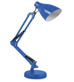 Светильник настольный под лампу на основании СНО 17ТС 60Вт E27 230В (синий) IN HOME 4690612037264