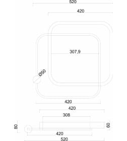 Потолочный светильник Arte Lamp ATRIA A2658PL-58WH 58Вт