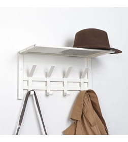 Вешалка с полкой "Торонто 11" 470х268х268мм (Белый)
