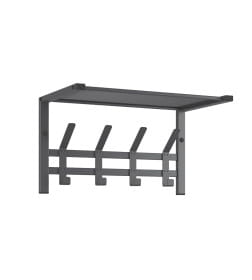 Вешалка с полкой "Торонто 11" 470х268х268мм (Графит)