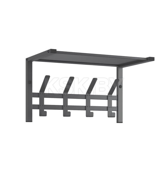 Вешалка с полкой "Торонто 11" 470х268х268мм (Графит) (ВСПТ11  ГР) 