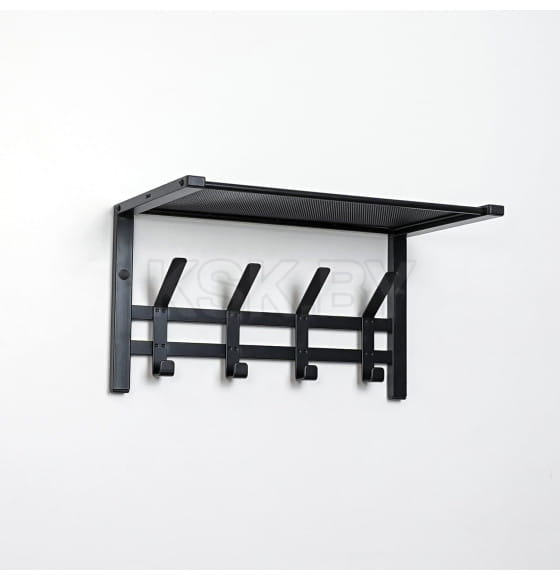 Вешалка с полкой "Торонто 11" 470х268х268мм (Черный) (ВСПТ11  Ч) 