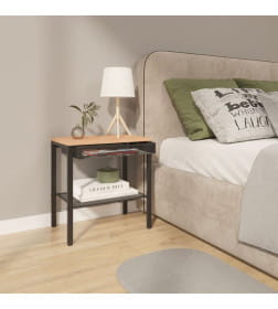 Тумба прикроватная "ТОРОНТО 12ЛЯ" 470х310х500мм (Черный)