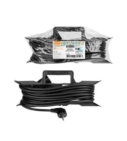 Удлинитель-шнур силовой на рамке 40 м, с/з, ПВС 2200 Вт TDM народный SQ1307-0314