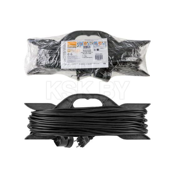 Удлинитель-шнур силовой на рамке 30 м, б/з, ПВС 3500 Вт TDM народный SQ1307-0323 (SQ1307-0323) 