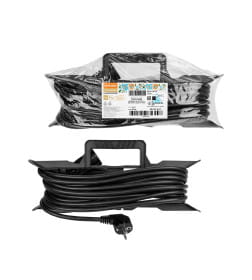 Удлинитель-шнур силовой на рамке 20 м, с/з, ПВС 4000 Вт TDM народный SQ1307-0317