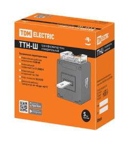 Трансформатор тока измерительный ТТН-Ш 20/5- 5VA/0,5S-Р TDM SQ1101-1027