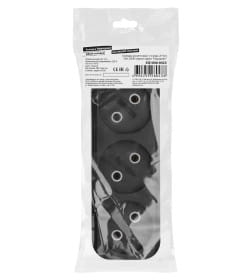 Колодка розеточная 3 гнезда 2П б/з 10А 250В (черная) TDM "Народная" SQ1806-0425