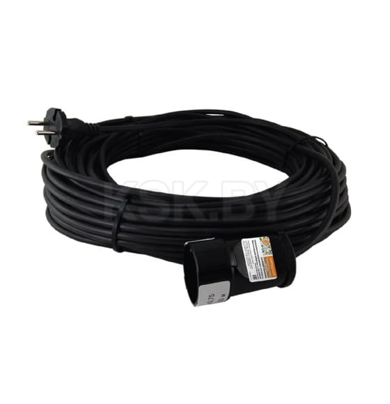 Удлинитель-шнур силовой 20 м, с/з, ПВС 2200 Вт TDM народный SQ1307-0212 (SQ1307-0212) 