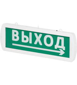 Оповещатель охранно-пожарный световой Топаз-220-Д "Направление к выходу" 220 В, IP52 TDM SQ0349-0409