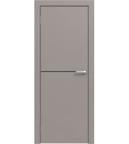Дверное полотно "Line" 7 ,2000х700х38мм,Капучино,черный молдинг