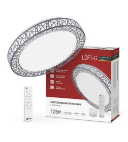 Светильник светодиодный COMFORT LOFT-G 125Вт 230В 3000-6500K 10000Лм 500x105 мм с пультом ДУ IN HOME 4690612059518