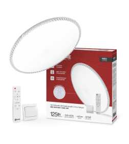 Светильник светодиодный NEO MYSTERY-125RC-WH 125Вт 230В 3000-6500K 10000Лм 460x67 мм с пультом ДУ белый IN HOME 4690612060941