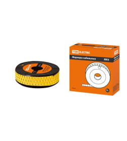 Маркер кабельный МК3 - 10 мм символ "1" (ролл 180 шт.) TDM SQ0511-0041