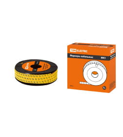 Маркер кабельный МК1 - 2,5 мм символ "N" (ролл 1000 шт.) TDM SQ0511-0025