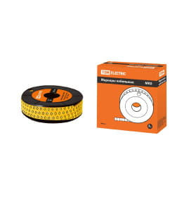 Маркер кабельный МК0 - 1,5 мм символ "0" (ролл 1000 шт.) TDM SQ0511-0001