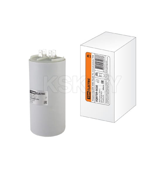 Конденсатор ДПС 450В, 70мкФ, 5%, плоский разъем, TDM SQ0739-0030 (SQ0739-0030) 