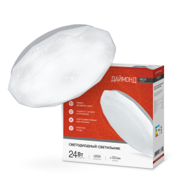 Светильник светодиодный DECO 24Вт 230В 4000К 1560лм 300х55 мм Даймонд IN HOME 4690612033679