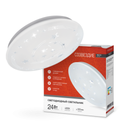 Светильник светодиодный DECO 24Вт 230В 4000К 1560лм 300х55 мм Созвездие IN HOME 4690612021843