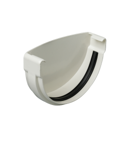 Заглушка желоба АП Комфорт ПВХ 125мм Белый