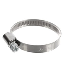 Хомут червячный (35-50 мм), ширина 9 мм, DIN3017-1, НЕРЖ. СТАЛЬ, W2, ЕКТ (с этик./1шт)