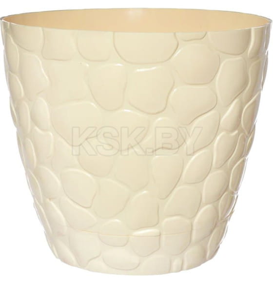 Кашпо № 2 (3 л) "Камешки" слоновая кость РП-2112-СК (РП-2112-СК) 