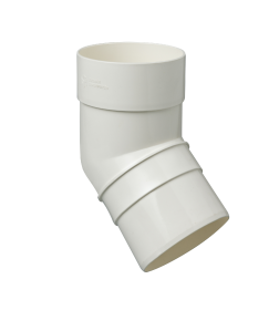 Колено трубы 67° АП Комфорт ПВХ 85мм Белый